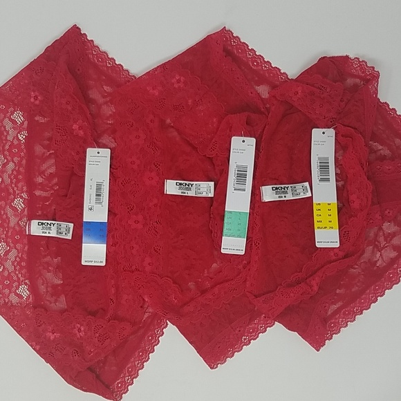 NWT DKNY Intimates Wmns Signature Lace Bikini B5F - Picture 4 of 4